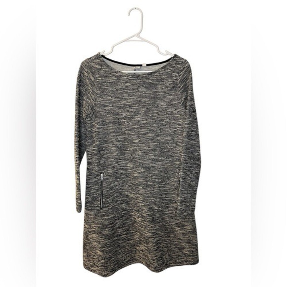 GAP Black and White Long Sleeve Mini Dress